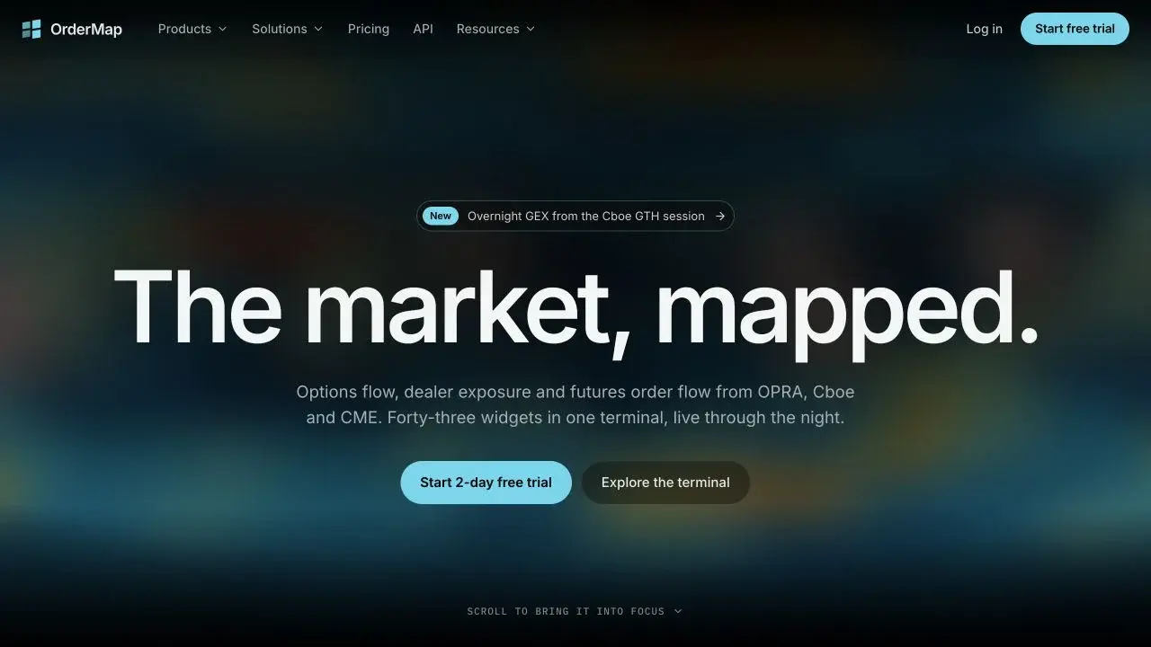 OrderMap website — selected work by Moose Studios